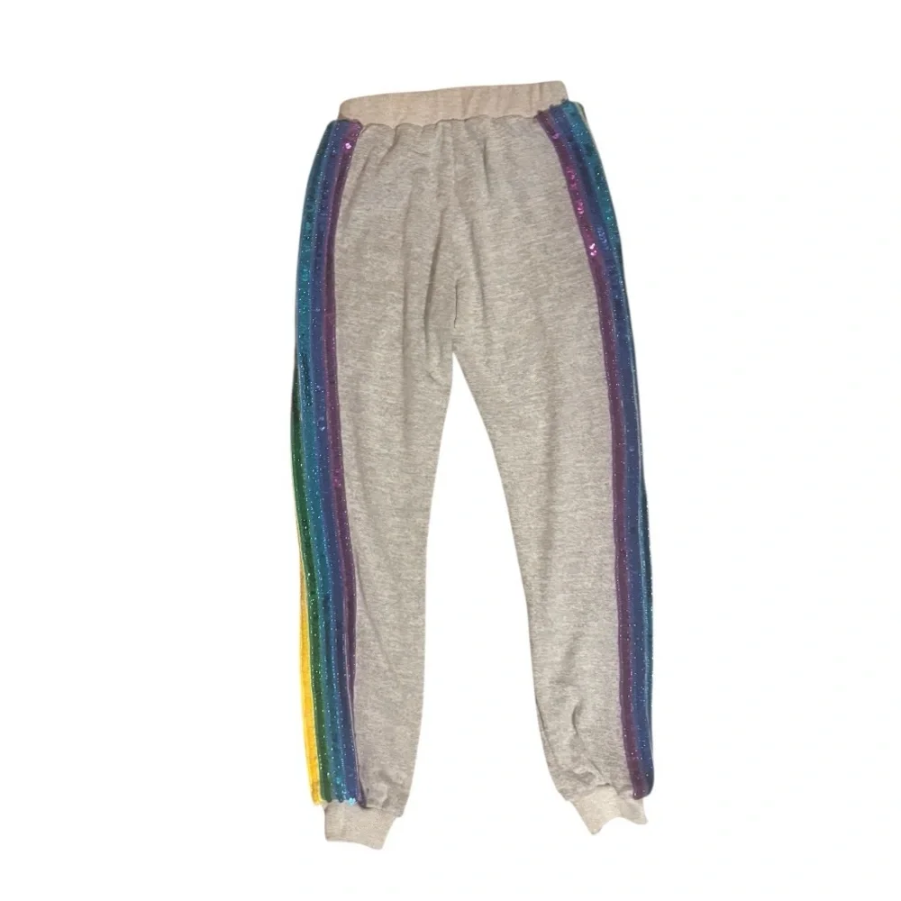 Lola + the Boys Sequin Rainbow Joggers
